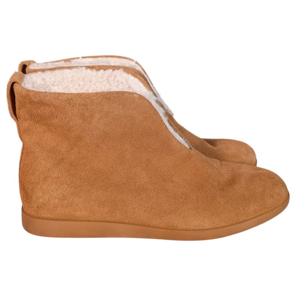 Everlane Boots Womens 6 ReNew Slipper Faux Fur Ankle Round Toe Winter - Picture 3 of 12